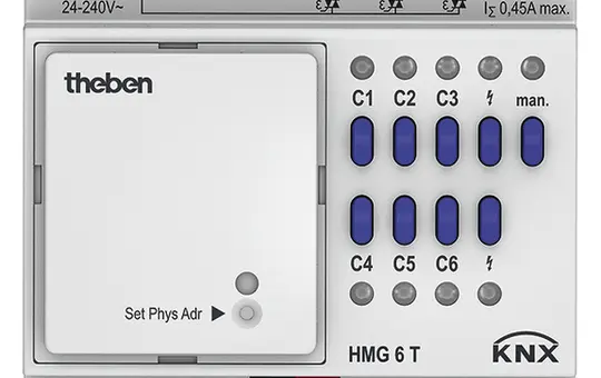 THEBEN HMG 6 T KNX heating actuator MIX 6-fold, basic module
