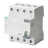 SIEMENS 5SV3344-6KL FI circuit breaker 4-pole 30 mA type A 40 A, N left