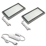 HERA 61057420183 LED Sky 2 pieces, 4000K | stainless steel look