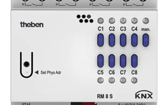 THEBEN RM 8 S KNX switching actuator FIX 8-fold