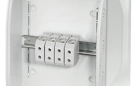 HENSEL DK5054G junction box series DK with terminals 255x355x122mm | gray | 4x50 mm²