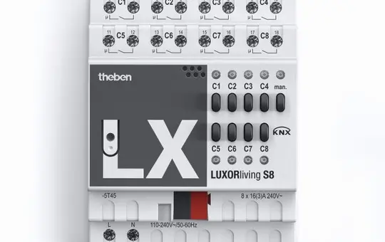 THEBEN LUXORliving S8 switching actuator 8-fold