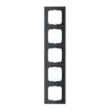 BUSCH-JAEGER 1725-885K cover frame Future Linear 5-fold | matt black