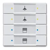 BUSCH-JAEGER 6127/02-84 KNX pushbutton control element 4-fold | studio white