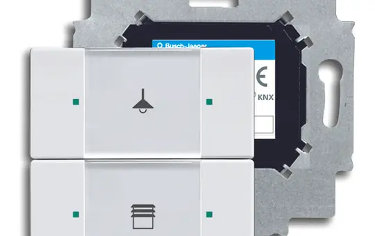 BUSCH-JAEGER 6126/01-84 KNX pushbutton sensor 2-fold | studio white