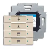 BUSCH-JAEGER 6127/01-84 KNX pushbutton sensor 4-fold | studio white