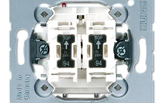 JUNG 505U5 rocker switch Series switch, 2 glow lamps