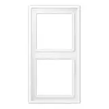 JUNG LS982WWM cover frame LS 990 2-fold | snow white matt