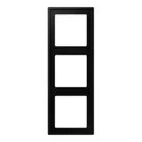 JUNG LS983SWM cover frame LS 990 3-fold | graphite black matt