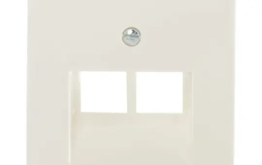 JUNG A569-2BFPLUA Network Cover Series A 2-fold, thermoplastic | white