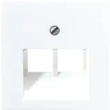 JUNG A569-2BFPLUAWW Network Cover Series A 2-fold, thermoplastic | alpine white