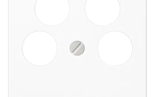 JUNG A561-4SAT2WW antenna cover series A 4-fold | alpine white