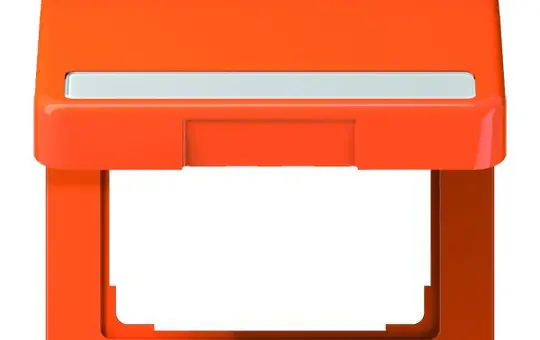 JUNG CD590BFNAKLO EDP hinged lid with CD series label standard | brown