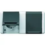 JUNG 8220W SCHUKO socket WG 800 series 2-fold, horizontal