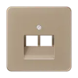 JUNG CD569-2UAGB Network Coverage Series CD 2-fold | gold-bronze