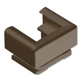 JUNG 12BR cable, pipe and duct entry for cable duct 15 x 15 mm | brown