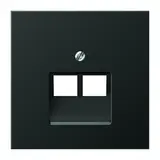 JUNG AL2969-2UAAN network cover series LS 2-fold | anthracite