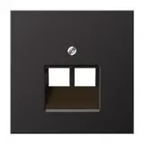 JUNG AL2969-2UAD network cover series LS 2-fold | dark