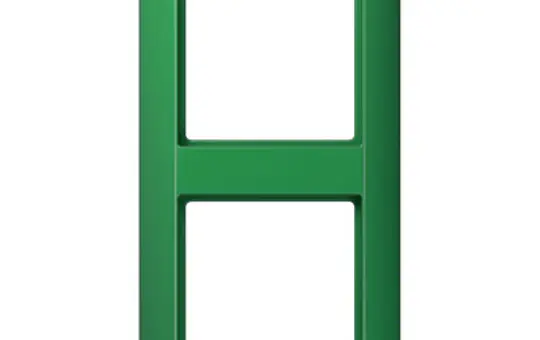 JUNG AS582BFGN cover frame AS 500 2-fold, thermoplastic | green