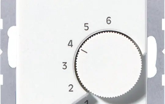 JUNG TRA246WW room temperature controller series A/AS Changer, 24 V | alpine white