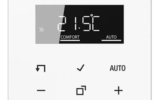 JUNG TRDLS1790WW room temperature controller series LS Standard with display | alpine white