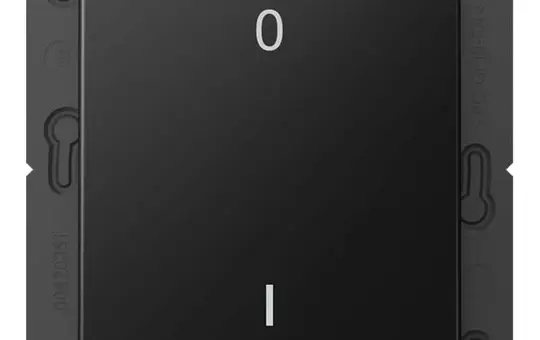 JUNG ENOA590-01SWM describ. EnOcean radio wall transmitter A 2-fold, IO symbols | graphite black matt