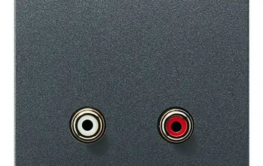 JUNG MAAL1021AN multimedia insert series LS RCA audio | anthracite