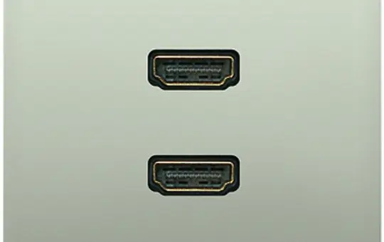 JUNG MAES1133 multimedia insert series LS 2xHDMI | stainless steel