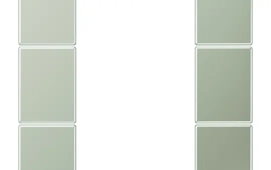 JUNG GCR2503TSA key set F50 series LS 3-fold | bright chrome