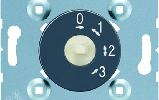 JUNG 1101-4 rotary switch 3 levels, zero position