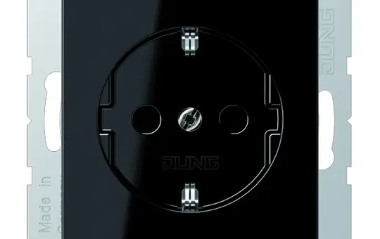 JUNG A1520SW SCHUKO socket A/AS standard | black