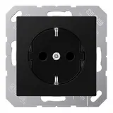 JUNG A1520BFSWM SCHUKO socket A/AS standard | graphite black matt