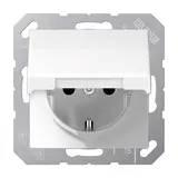 JUNG AS1520KLWW SCHUKO socket AS Hinged lid | alpine white