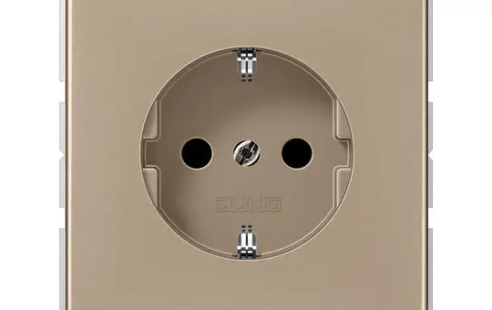 JUNG CD1520KIGB SCHUKO socket CD Touch protection | gold-bronze
