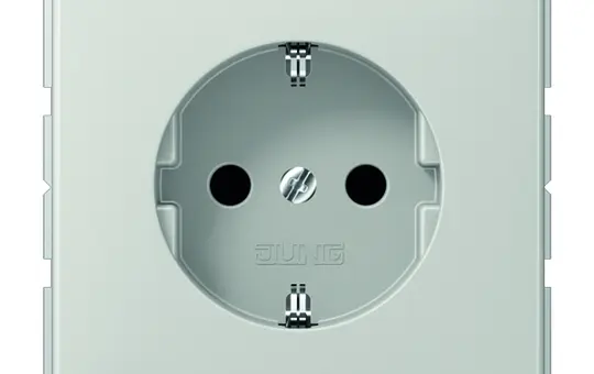 JUNG CD1520BFLG SCHUKO socket CD Thermoplastic | light gray