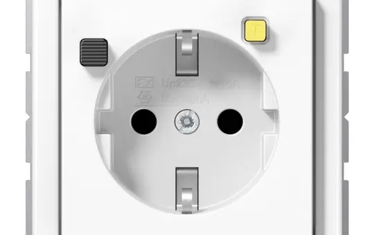 JUNG CD5520.30WW SCHUKO socket CD FI circuit breaker, touch protection | alpine white