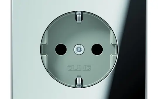 JUNG GCR1520KI SCHUKO socket LS Touch protection | bright chrome