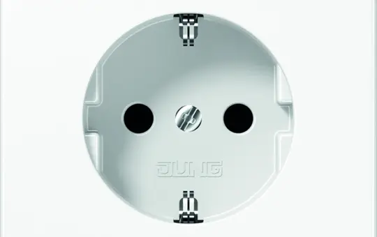 JUNG LS1520KIWW SCHUKO socket LS Touch protection | alpine white