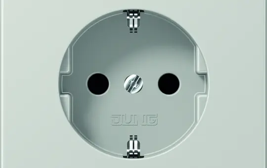 JUNG LS1520KILG SCHUKO socket LS Touch protection | light gray