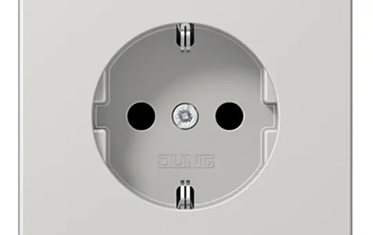 JUNG LS1521LG SCHUKO socket LS screw terminals | light gray