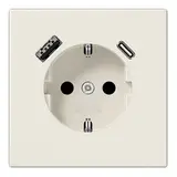 JUNG LS1520-15CA SCHUKO socket LS USB A/C, 3.0 A | white
