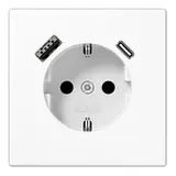 JUNG LS1520-15CAWW SCHUKO socket LS USB A/C, 3.0 A | alpine white