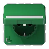 JUNG CD1520BFNAKLGN descr. Computer socket CD Hinged lid | green