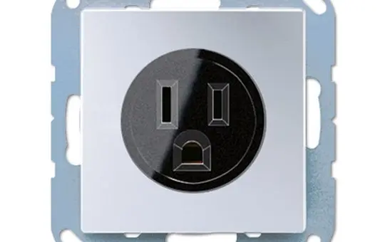 JUNG A521-15AL international socket A/AS US NEMA, 15 A | aluminum