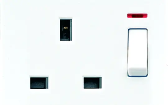 JUNG LS3171KOSW international socket LS GB, switch, indicator light | black