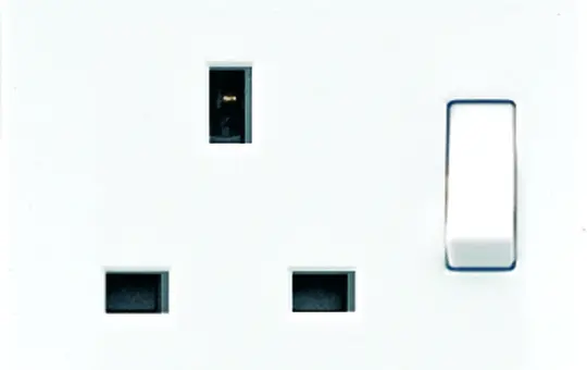 JUNG LS3171 international socket LS GB, switch | white