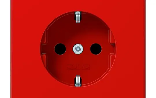JUNG LS1520BFRT IT socket LS Thermoplastic | red