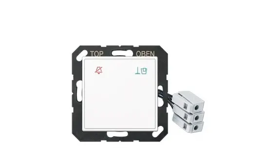 JUNG ACUKO6M24WW hotel cover with LED unit series A 24V | glass alpine white