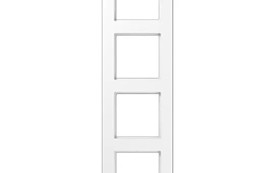 JUNG A5584BFWW cover frame A 550 4-fold | alpine white