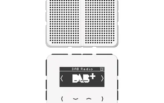 JUNG DABCD1WW flush-mounted radio set series CD DAB+, mono | alpine white